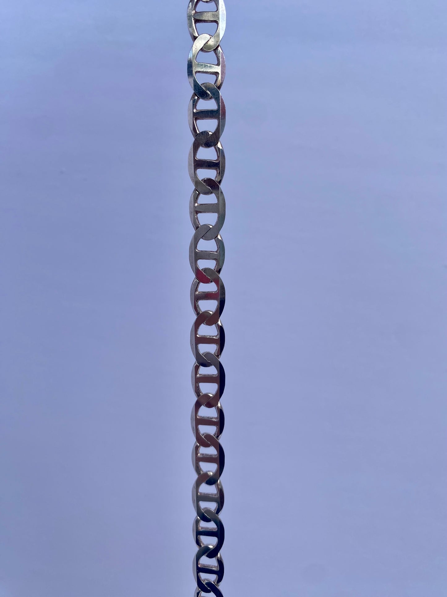 925 Silver Cuban/Fig bracelet