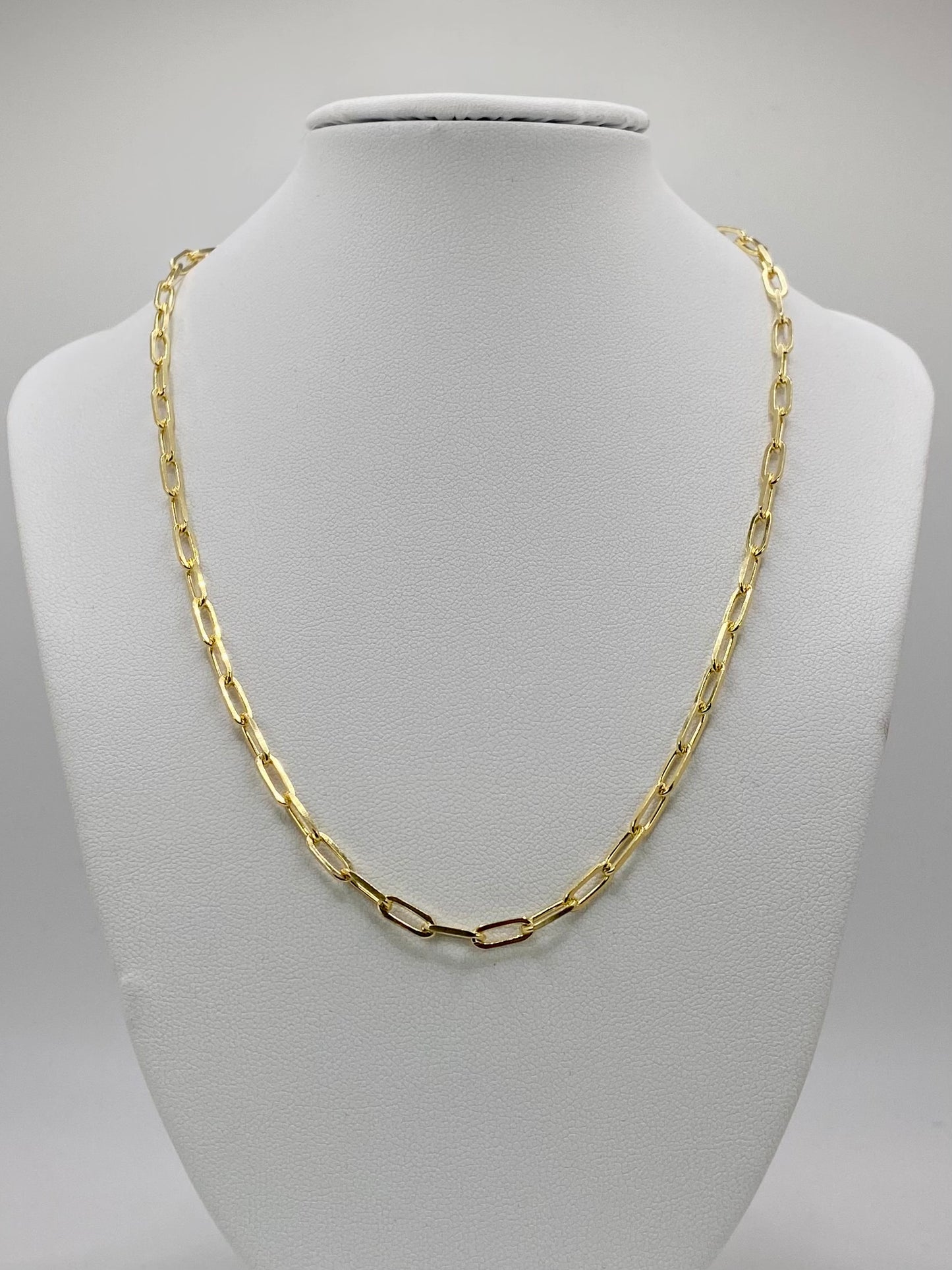 Gold filled Paper Clip chain