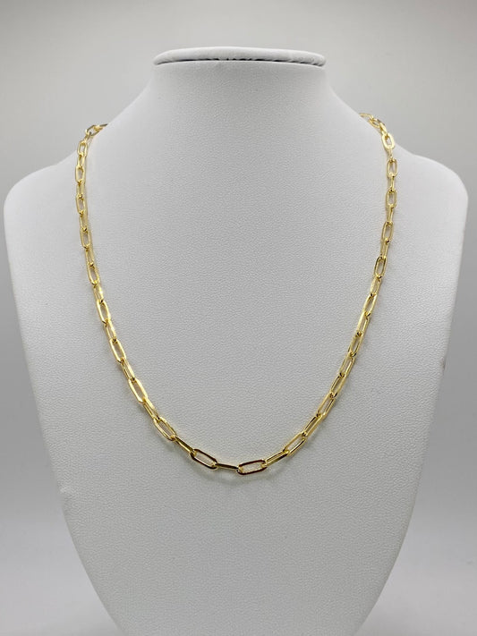 Gold filled Paper Clip chain