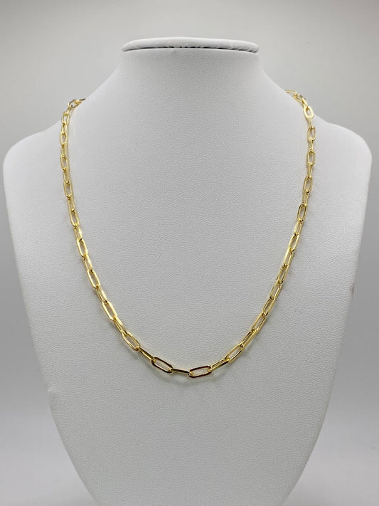 Gold filled Paper Clip chain