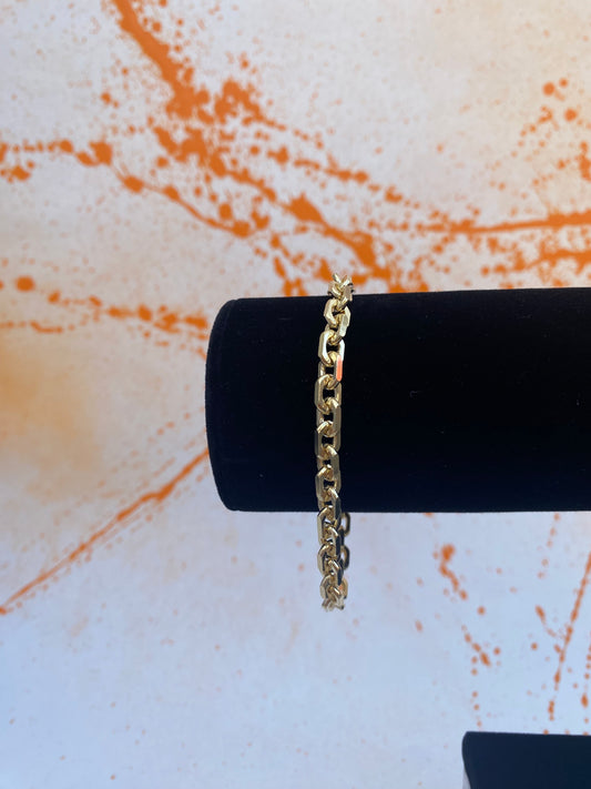 Gold filled Box bracelet