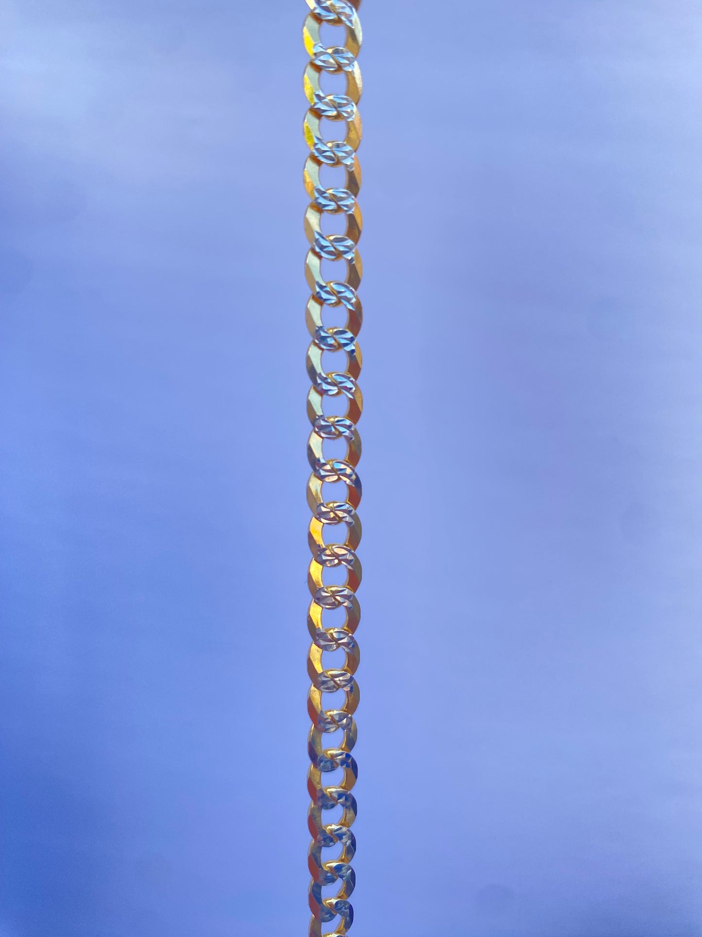 Gold filled Cuban Diamond cut Bracelet