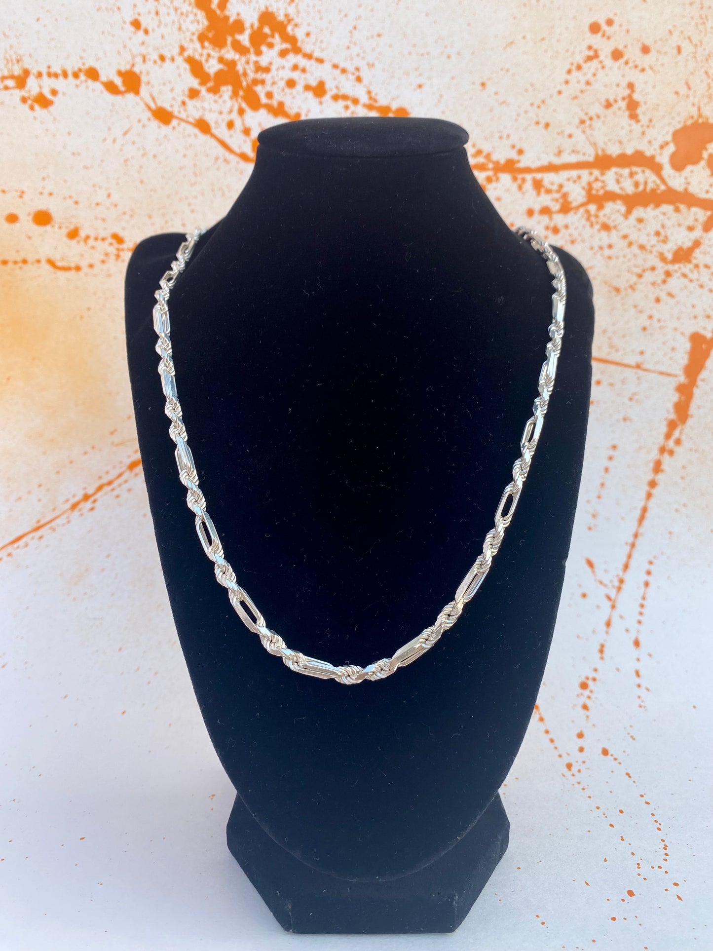 925 Silver Fig/Rope chain